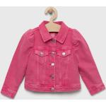 Dievčenské Detské prechodné bundy GAP ružovej farby z bavlny do 24 mesiacov 