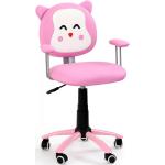 Detské stoličky halmar ružovej farby so zábavným motívom s nastaviteľnou výškou 