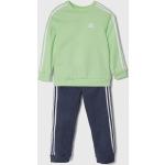 Chlapčenské Detské teplákové súpravy adidas zelenej farby z bavlny do 24 mesiacov udržateľná móda 