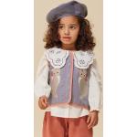 Dievčenské Detské vesty BIO modrej farby z bavlny do 24 mesiacov udržateľná móda 
