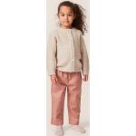 Chlapčenské Detské nohavice BIO béžovej farby s jednofarebným vzorom z bavlny do 12 mesiacov v zľave udržateľná móda 