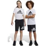 Chlapčenské Detské kraťasy adidas čiernej farby z bavlny do 12 rokov v zľave 