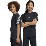 Chlapčenské Detské tričká adidas čiernej farby z bavlny 