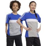 Detské tričká s krátkym rukávom adidas modrej farby z bavlny do 12 rokov 