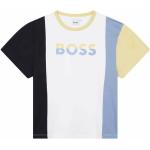 Chlapčenské Designer Detské tričká HUGO BOSS BOSS bielej farby z bavlny 