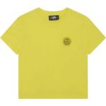 Designer Detské tričká Karl Lagerfeld žltej farby z bavlny 