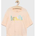 Dievčenské Detské tričká s krátkym rukávom LEVI´S ružovej farby z bavlny do 13/14 rokov 