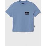Chlapčenské Detské tričká Quiksilver modrej farby z bavlny 