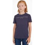 Chlapčenské Detské tričká Tommy Hilfiger tmavo modrej farby z bavlny 
