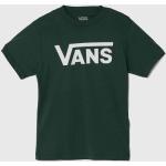 Chlapčenské Detské tričká Vans zelenej farby z bavlny 