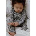 Chlapčenské Dupačky BIO modrej farby z bavlny do 9 mesiacov s dlhými rukávmi v zľave udržateľná móda 