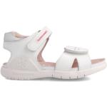 Dievčenské Kožené sandále Biomecanics bielej farby zo syntetiky vo veľkosti 22 na leto 