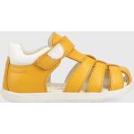 Detské Kožené sandále Geox žltej farby z polyuretánu vo veľkosti 18 Vegan v zľave na leto 