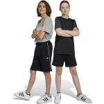 Detské kraťasy adidas Originals čiernej farby s jednofarebným vzorom z bavlny 