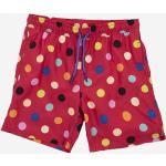 Chlapčenské Detské kraťasy Happy Socks Big Dot červenej farby s bodkovaným vzorom z polyesteru do 10 rokov 