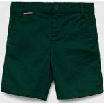 Chlapčenské Detské kraťasy Tommy Hilfiger zelenej farby z bavlny do 12 rokov v zľave 