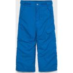 Chlapčenské Detské nohavice Columbia modrej farby z nylonu v zľave 