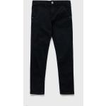 Chlapčenské Detské nohavice Pepe Jeans tmavo modrej farby s jednofarebným vzorom z bavlny do 8 rokov 