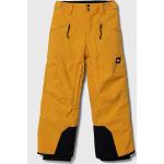 Chlapčenské Detské nohavice Quiksilver žltej farby z polyesteru 