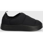 Detské Papuče adidas Originals čiernej farby zo syntetiky vo veľkosti 35 v zľave 