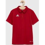 Chlapčenské Detské tričká adidas Performance červenej farby s jednofarebným vzorom z polyesteru do 8 rokov udržateľná móda 