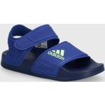Chlapčenské Sandále adidas Adilette tmavo modrej farby z tkaniny vo veľkosti 36,5 na leto 