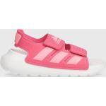 Dievčenské Sandále adidas ružovej farby zo syntetiky vo veľkosti 34 na leto 