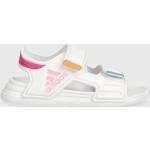 Dievčenské Sandále adidas bielej farby zo syntetiky vo veľkosti 31 v zľave na leto 