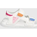 Dievčenské Sandále adidas bielej farby zo syntetiky vo veľkosti 20 v zľave na leto 