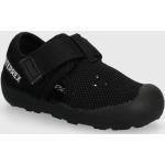 Detské Sandále adidas Terrex čiernej farby z tkaniny vo veľkosti 27 na leto 