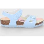 Dievčenské Sandále Birkenstock modrej farby zo syntetiky vo veľkosti 27 v zľave na leto 