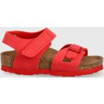 Chlapčenské Kožené sandále Birkenstock červenej farby z polyuretánu vo veľkosti 35 Vegan v zľave na leto 