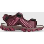 Dievčenské Kožené sandále CMP fialovej farby zo syntetiky vo veľkosti 35 na leto 
