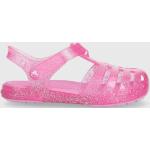 Dievčenské Sandále Crocs ružovej farby zo syntetiky vo veľkosti 20 v zľave na leto 