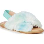 Dievčenské Sandále Emu Australia tyrkysovej farby z kožušiny vo veľkosti 31 na leto 