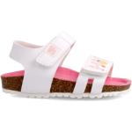Dievčenské Kožené sandále Garvalin bielej farby z polyuretánu vo veľkosti 20 Vegan na leto 