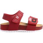 Chlapčenské Kožené sandále Garvalin červenej farby z polyuretánu vo veľkosti 20 Vegan na leto 