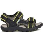 Chlapčenské Kožené sandále Geox čiernej farby z polyuretánu vo veľkosti 24 Vegan v zľave na leto 