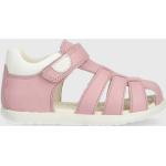 Dievčenské Kožené sandále Geox ružovej farby z polyuretánu vo veľkosti 20 Vegan na leto 