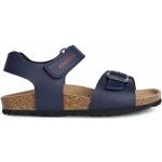 Chlapčenské Kožené sandále Geox tmavo modrej farby z polyuretánu vo veľkosti 39 Vegan na leto 