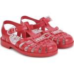 Chlapčenské Designer Sandále KENZO Kids červenej farby zo syntetiky vo veľkosti 34 na leto 