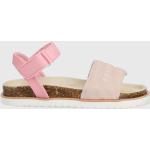 Dievčenské Kožené sandále Pepe Jeans ružovej farby z polyuretánu vo veľkosti 34 Vegan na leto 