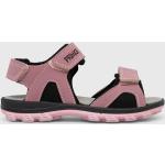 Dievčenské Kožené sandále Primigi ružovej farby zo syntetiky vo veľkosti 33 na leto 