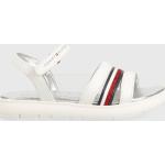 Dievčenské Kožené sandále Tommy Hilfiger bielej farby z polyuretánu vo veľkosti 34 Vegan na leto 
