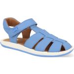 Detské Kožené sandále Camper modrej farby v elegantnom štýle na suchý zips na leto 