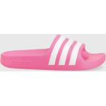 Dievčenské Šľapky adidas Adilette ružovej farby zo syntetiky vo veľkosti 38 v zľave na leto 