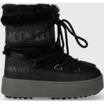 Dievčenské Kožené čižmy Moonboot čiernej farby z umelej kožušiny vo veľkosti 34 Vegan v zľave na zimu 