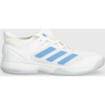 Detská Tenisová obuv adidas Performance bielej farby v športovom štýle z polyuretánu vo veľkosti 35,5 vegánska 
