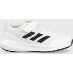 Chlapčenská Bežecká obuv adidas Runfalcon bielej farby zo syntetiky vo veľkosti 31,5 