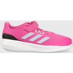 Dievčenská Bežecká obuv adidas Runfalcon ružovej farby zo syntetiky vo veľkosti 35,5 